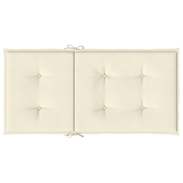 vidaXL Trädgårdsstolsdynor 4 st Gräddvit 100 x 50 x 3 cm Creme