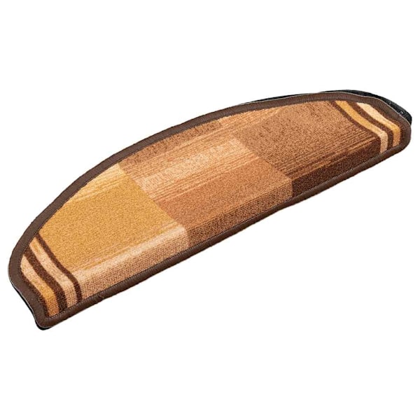 vidaXL Trappstegsmattor självhäftande 5 st 65x21x4 cm brun Brun