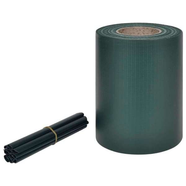 vidaXL Insynsskyddslist PVC 70x0,19 m Grön Grön