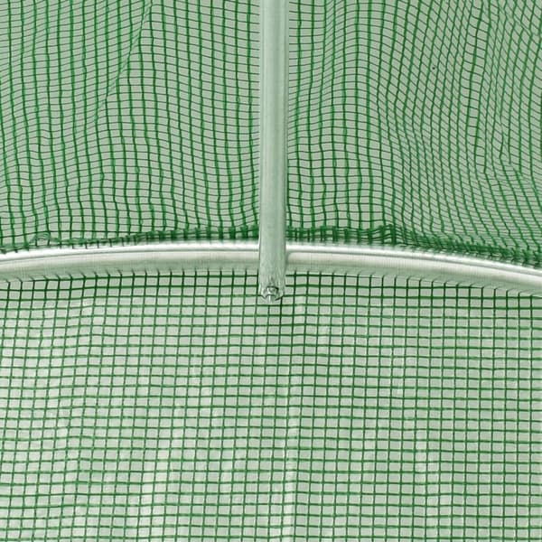 vidaXL Växthus med stålram grön 110 m² 22x5x2,3 m Grön