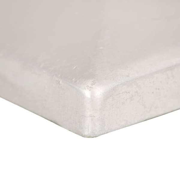 vidaXL Stolphattar pyramid 6 st galvaniserad metall 91x91 mm Silver