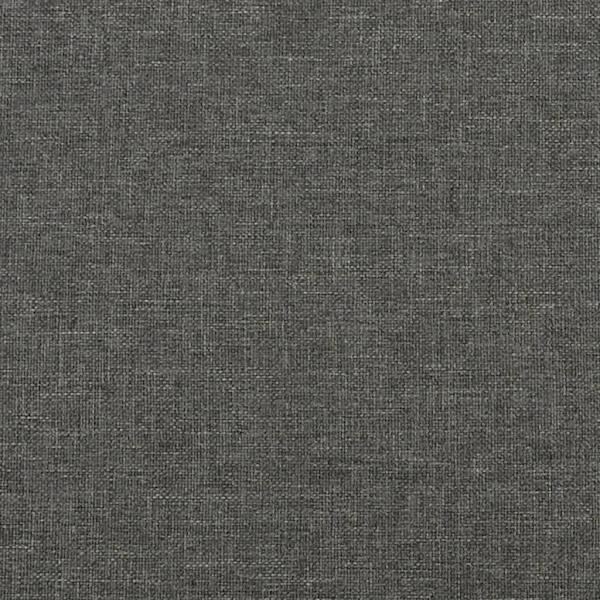 vidaXL Sängram med huvudgavel mörkgrå 200x200 cm tyg Grå