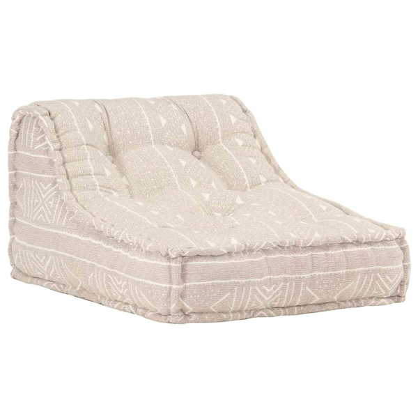 vidaXL Modulpuff beige tyg Beige
