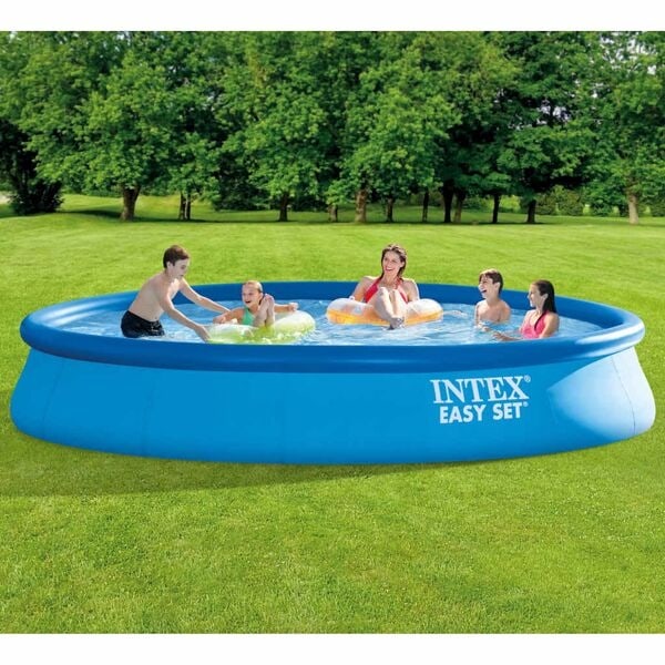 INTEX Pool Easy Set med filtersystem 457x84 cm Blå