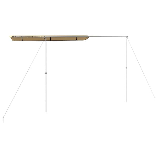 vidaXL Husvagnsmarkis 4x3x2,15 m beige Beige