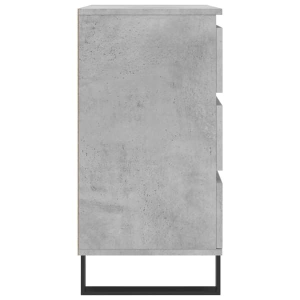 vidaXL Byrå betonggrå 60x35x70 cm konstruerat trä Grå
