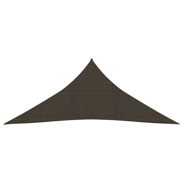 vidaXL Solsegel 160 g/m² brun 6x6x6 m HDPE Brun