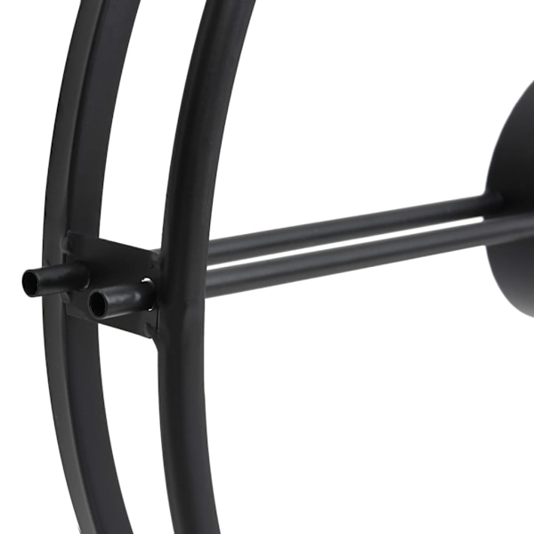 vidaXL Väggklocka svart 52 cm järn Svart