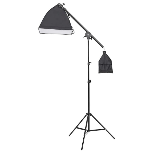 vidaXL Studiobelysning med stativ & softbox Vit