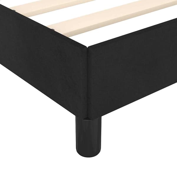 vidaXL Sängram svart 90x190 cm sammet Svart