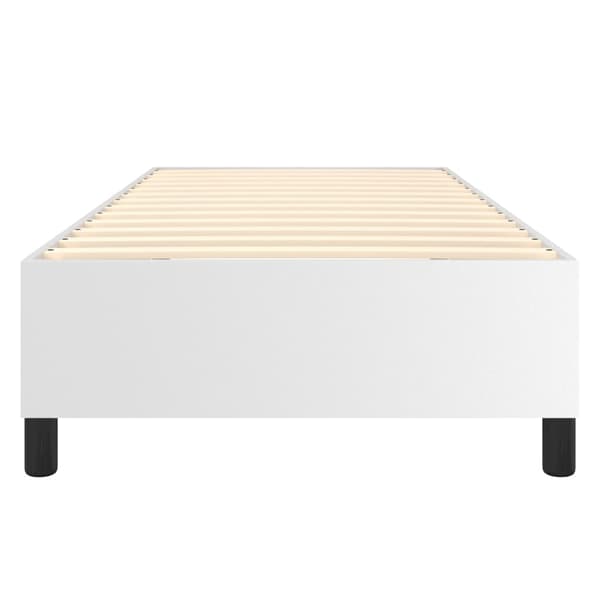 vidaXL Sängram vit 100x200 cm konstläder Vit