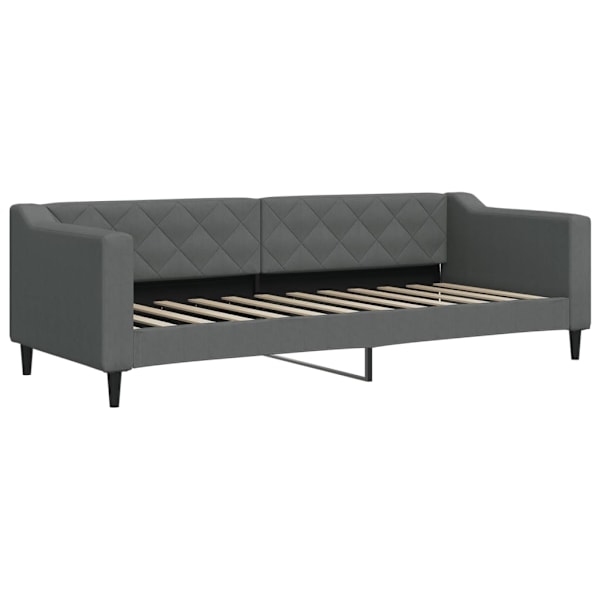 vidaXL Dagbädd utdragbar med lådor mörkgrå 80x200 cm tyg Grå