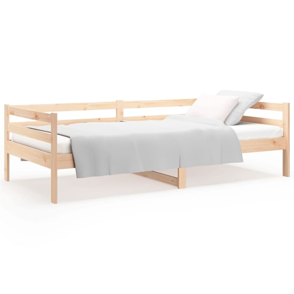 vidaXL Dagbädd 80x200 cm massiv furu Brun