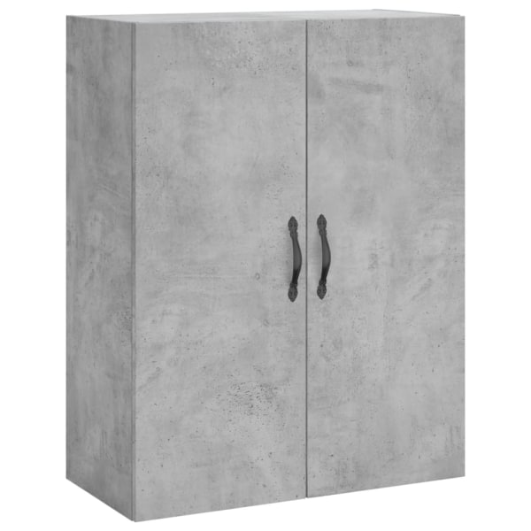 vidaXL Högskåp betonggrå 69,5x34x180 cm konstruerat trä Grå