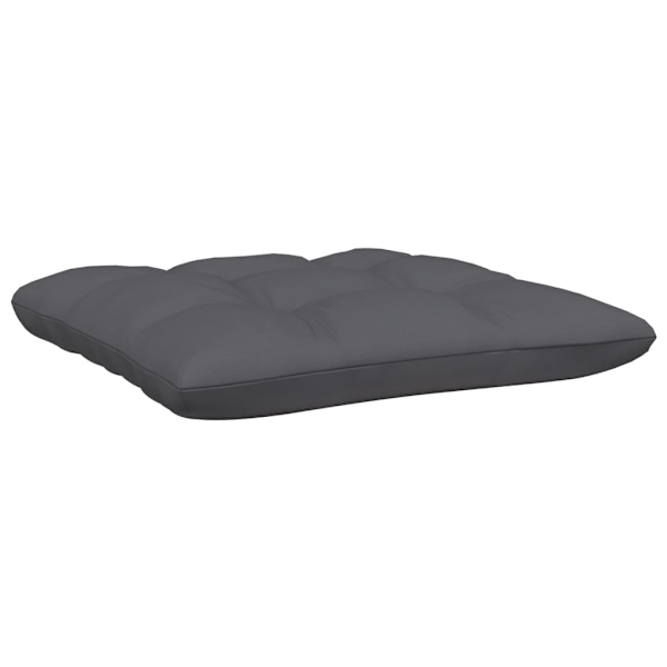 vidaXL Loungegrupp med dynor 7 delar massiv furu grå