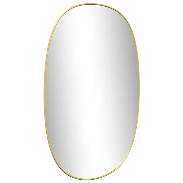 vidaXL Väggspegel guld 80x50 cm Guld