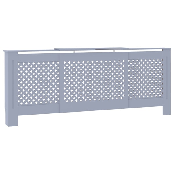 vidaXL Elementskydd MDF grå 205 cm grå