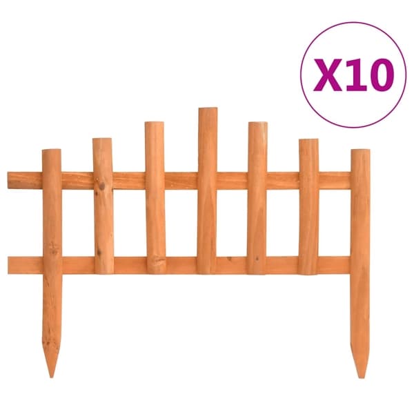 vidaXL Rabattkanter 10 st granträ 4,4 m Vit