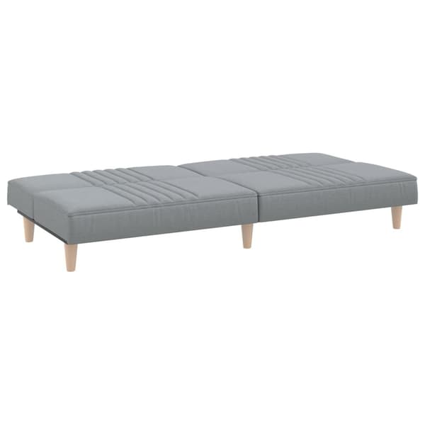 vidaXL Bäddsoffa ljusgrå tyg Grå