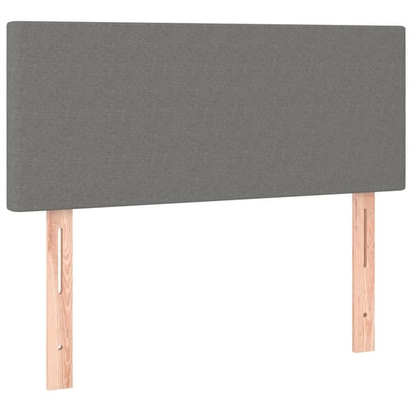 vidaXL Ramsäng med madrass mörkgrå 100x200 cm tyg Grå