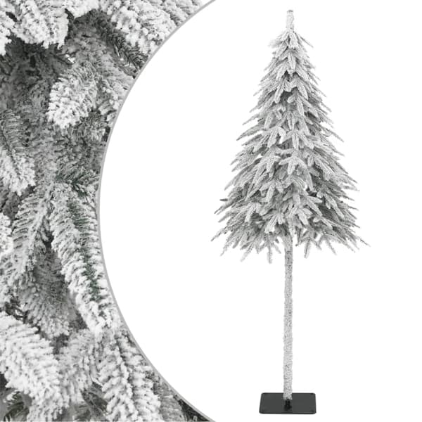 vidaXL Plastgran med snö 210 cm Vit