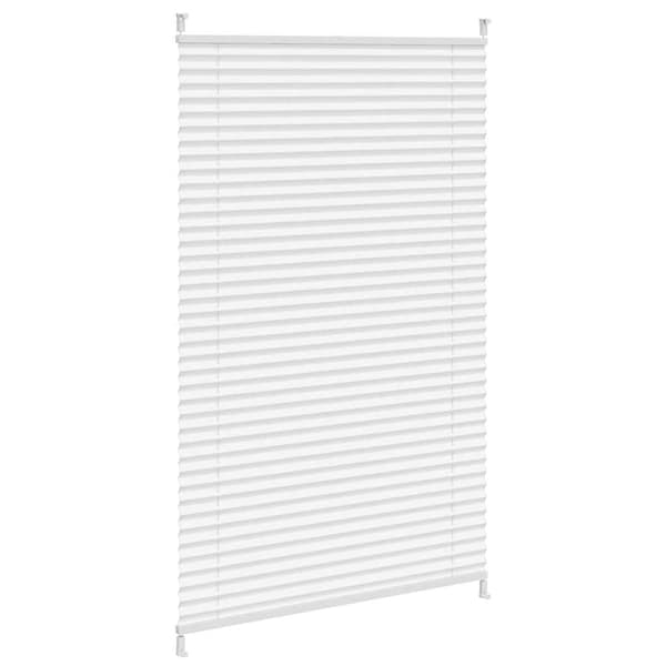 vidaXL Plisségardin 90x125 cm vit Vit