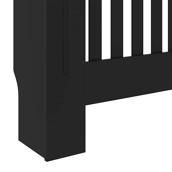 vidaXL Elementskydd MDF svart 78 cm Svart