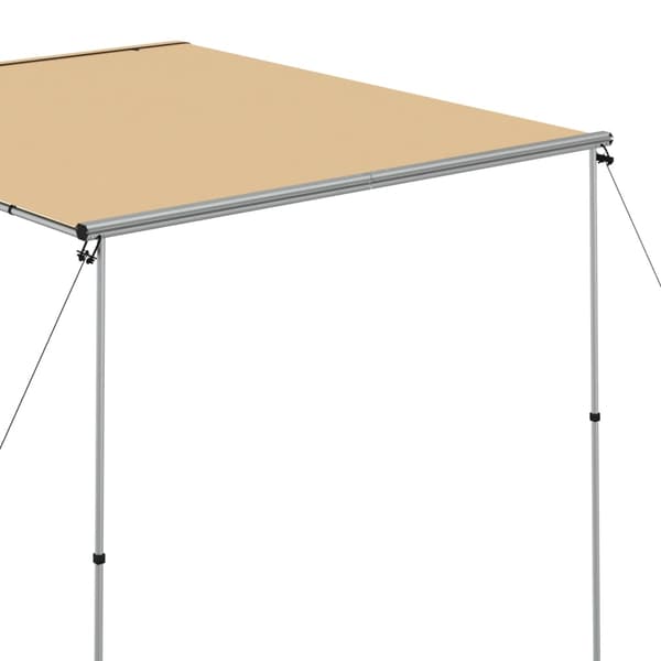 vidaXL Husvagnsmarkis 2,4x3x2,15 m beige Beige