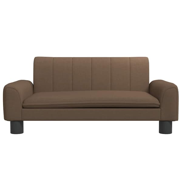 vidaXL Barnsoffa brun 70x45x30 cm tyg Brun