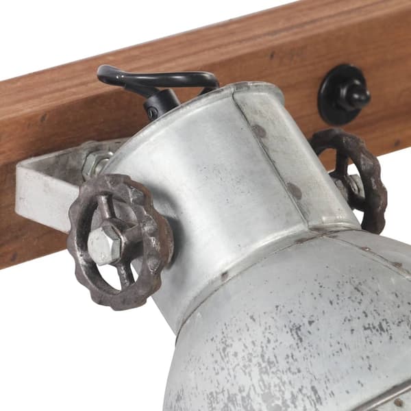 vidaXL Industriell vägglampa silver 65x25 cm E27 Silver