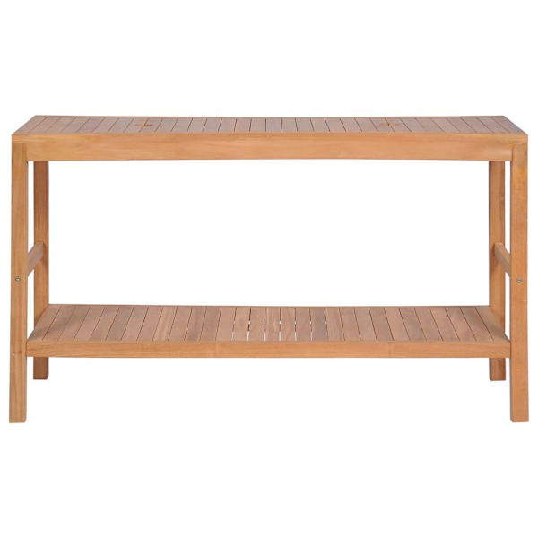 vidaXL Badrumsunderskåp massiv teak 132x45x75 cm Brun