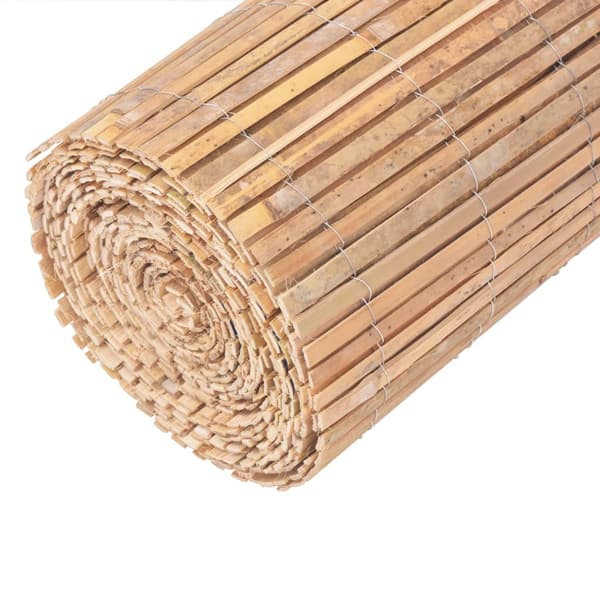 vidaXL Stängsel bambu 1000x50 cm Brun