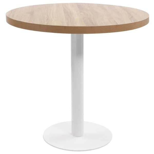 vidaXL Bistrobord ljusbrun 80 cm MDF Brun