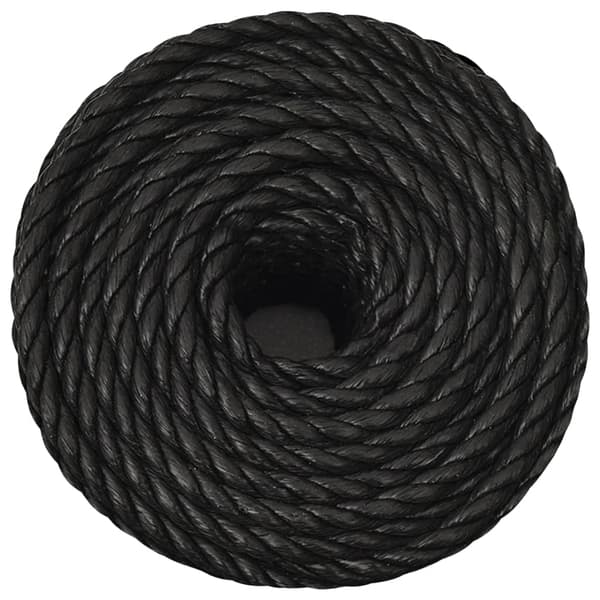 vidaXL Rep svart 12 mm 50 m polypropen