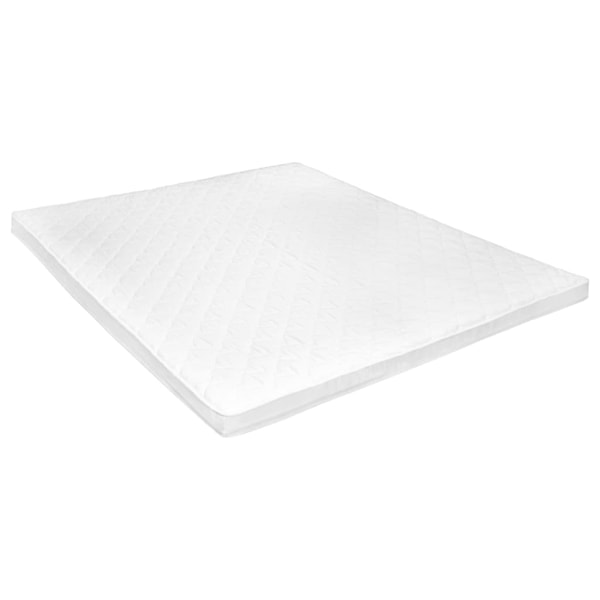 vidaXL Bäddmadrass 140x200 cm kallskum äggprofil 6 cm Vit