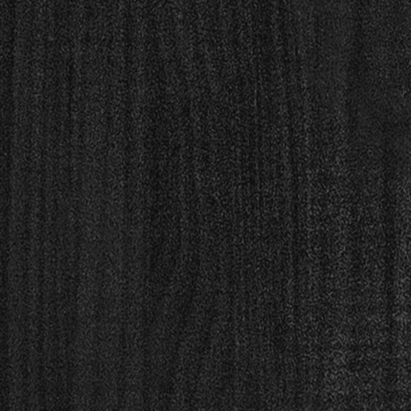 vidaXL Odlingslåda svart  70x70x70 cm massiv furu Svart