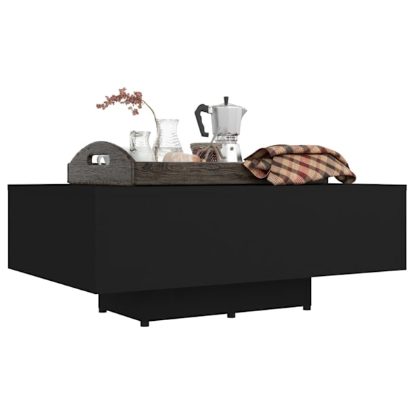 vidaXL Soffbord svart 85x55x31 cm konstruerat trä Svart