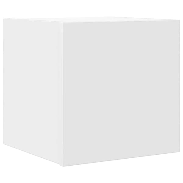 vidaXL Väggmonterad tv-bänk vit 30,5x30x30 cm Vit