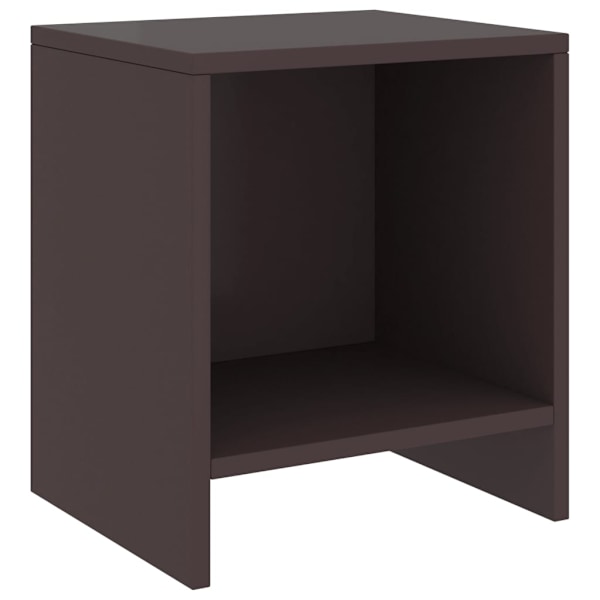 vidaXL Sängbord 2 st mörkbrun 35x30x40 cm massiv furu Brun