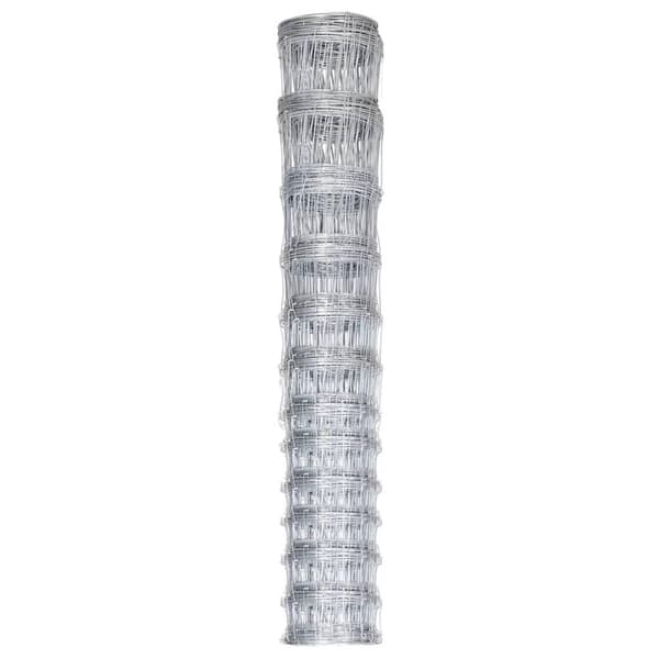 vidaXL Fårstängsel galvaniserat stål 50x1,6 m silver Silver