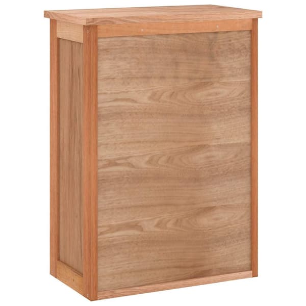 vidaXL Väggmonterat badrumsskåp 42x23x60 cm massivt valnötsträ Brun