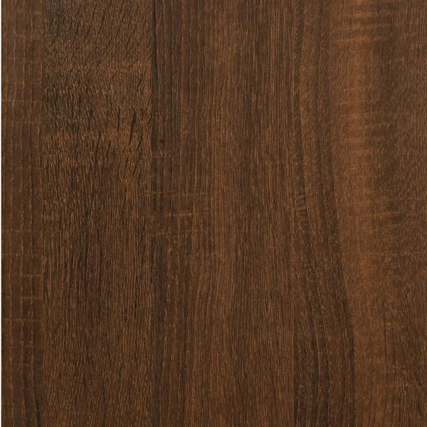 vidaXL Sängbord rökfärgad brun ek 40x35x70 cm konstruerat trä Brun