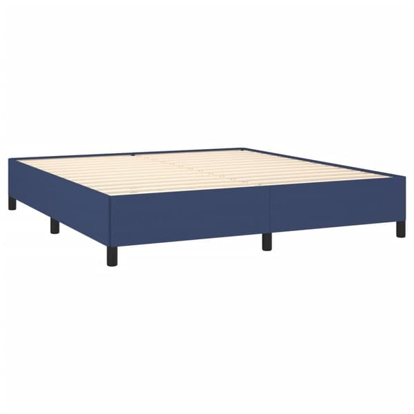vidaXL Ramsäng med madrass blå 180x200 cm tyg Blå