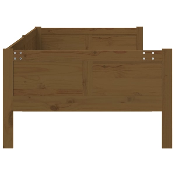 vidaXL Dagbädd honungsbrun 80x200 cm massiv furu Brun