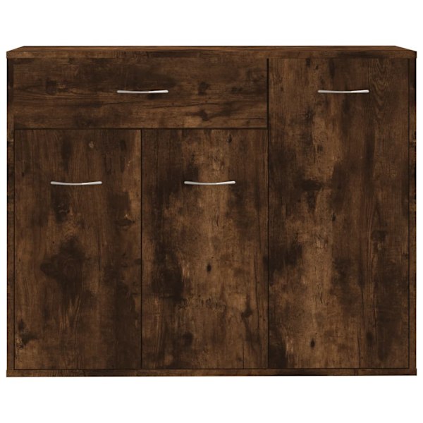 vidaXL Skänk rökfärgad ek 88x30x70 cm konstruerat trä Brun