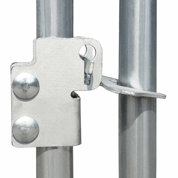 vidaXL Hönsbur 6x2x2 m galvaniserat stål Silver