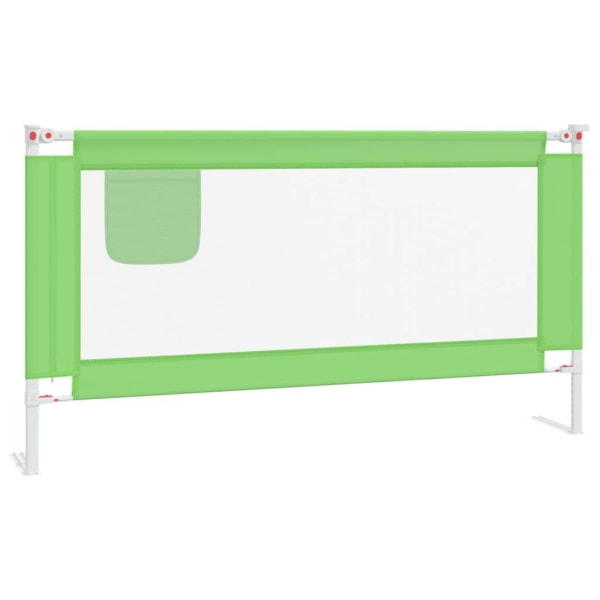 vidaXL Sängskena för barn grön 160x25 cm tyg Grön