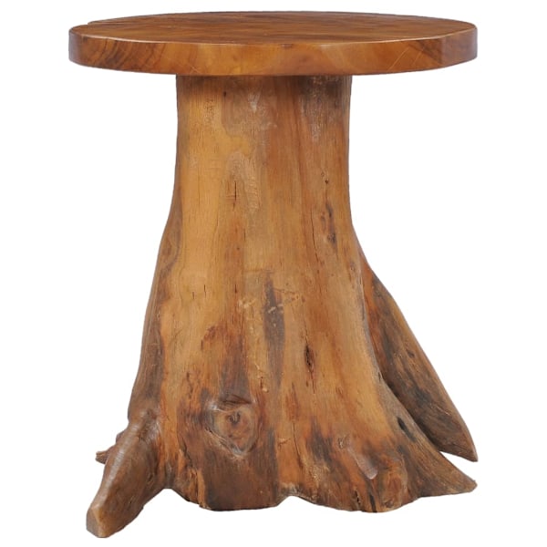 vidaXL Soffbord 40x40 cm massiv teak Brun