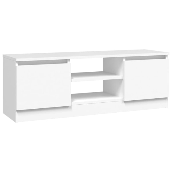 vidaXL TV-bänk med dörr vit 102x30x36 cm Vit
