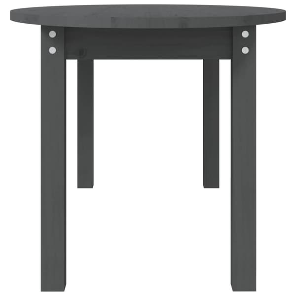 vidaXL Soffbord grå 110x55x45 cm massiv furu Grå